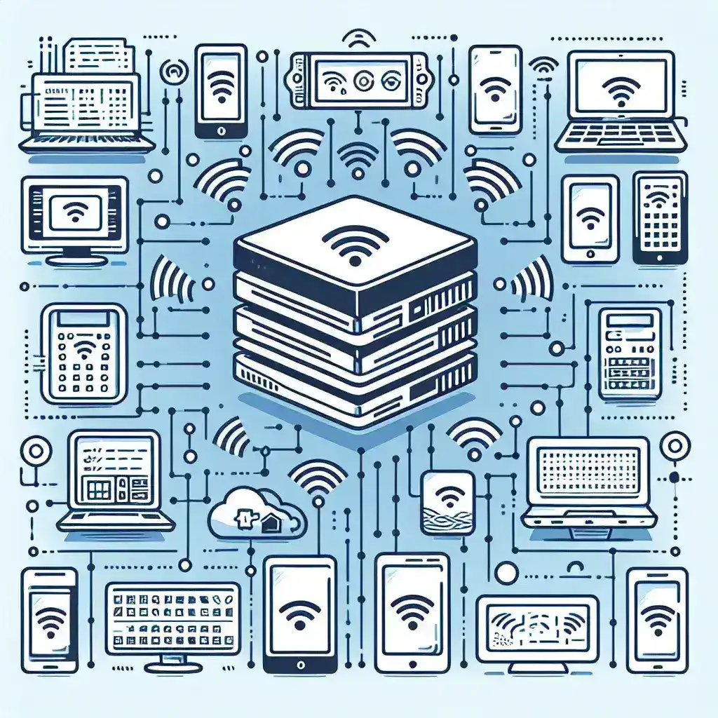 Can a device server be used in a wireless network?